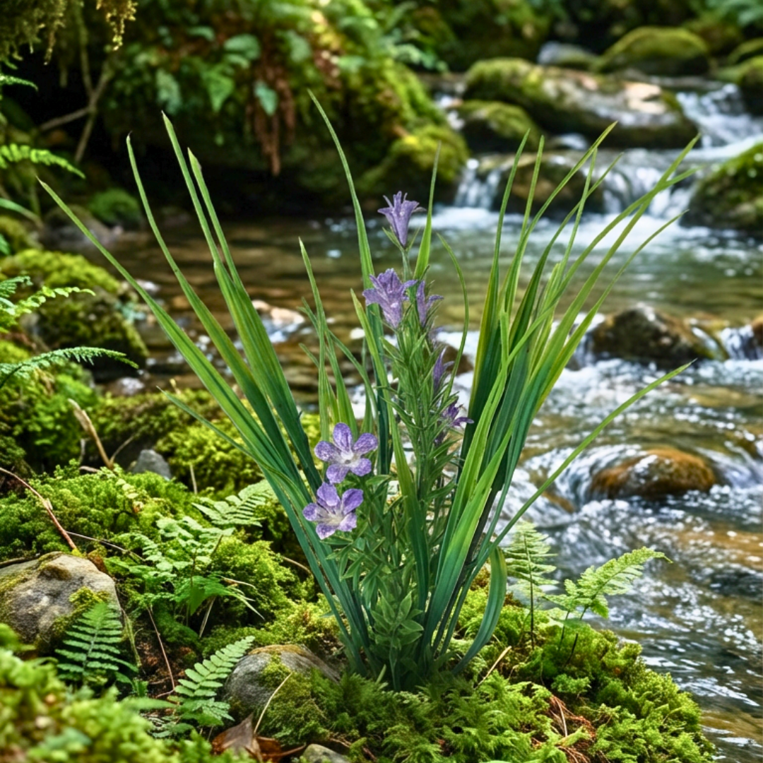 Large Purple Flowered Grass. - Image 5