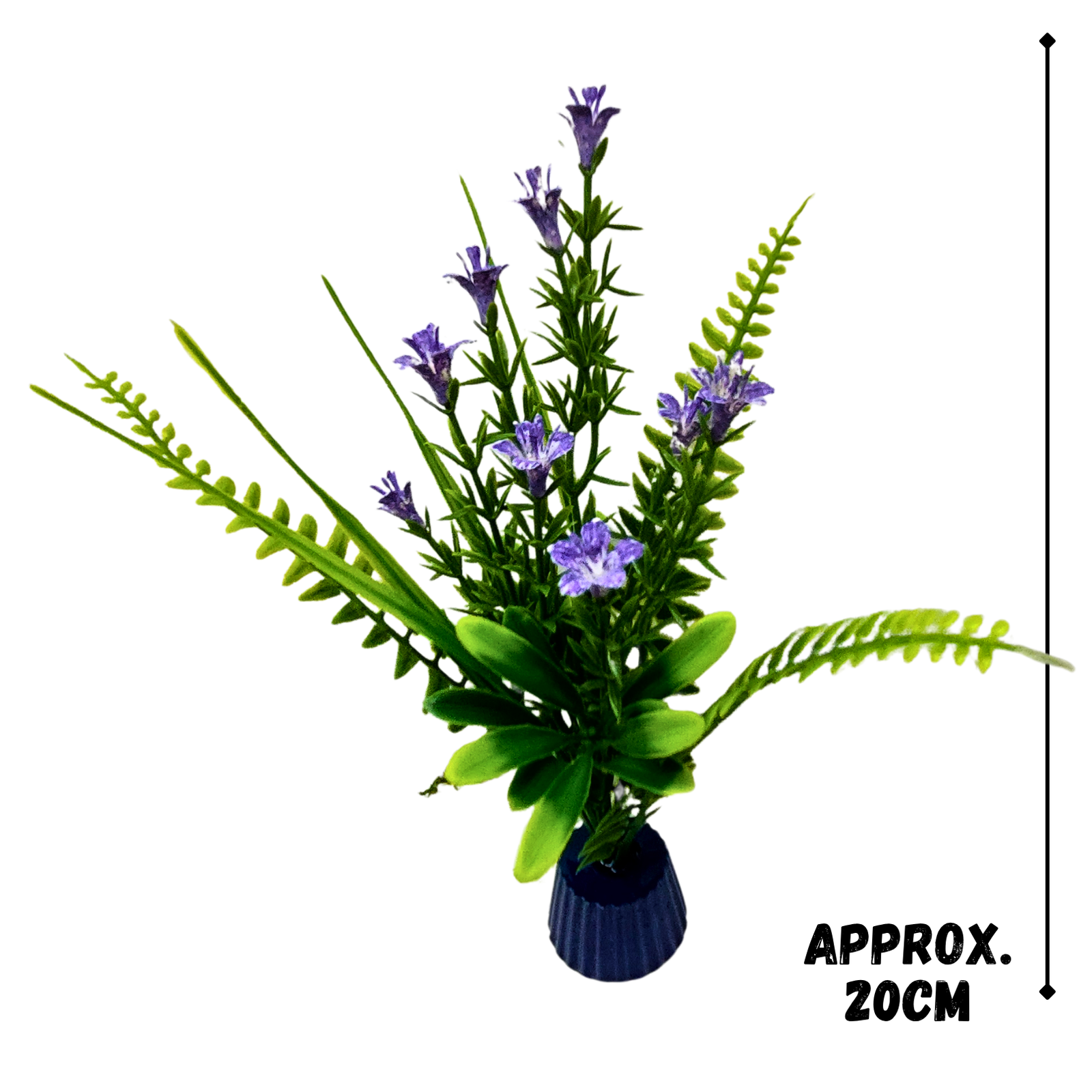 Large Purple Flowered Fern - Image 2